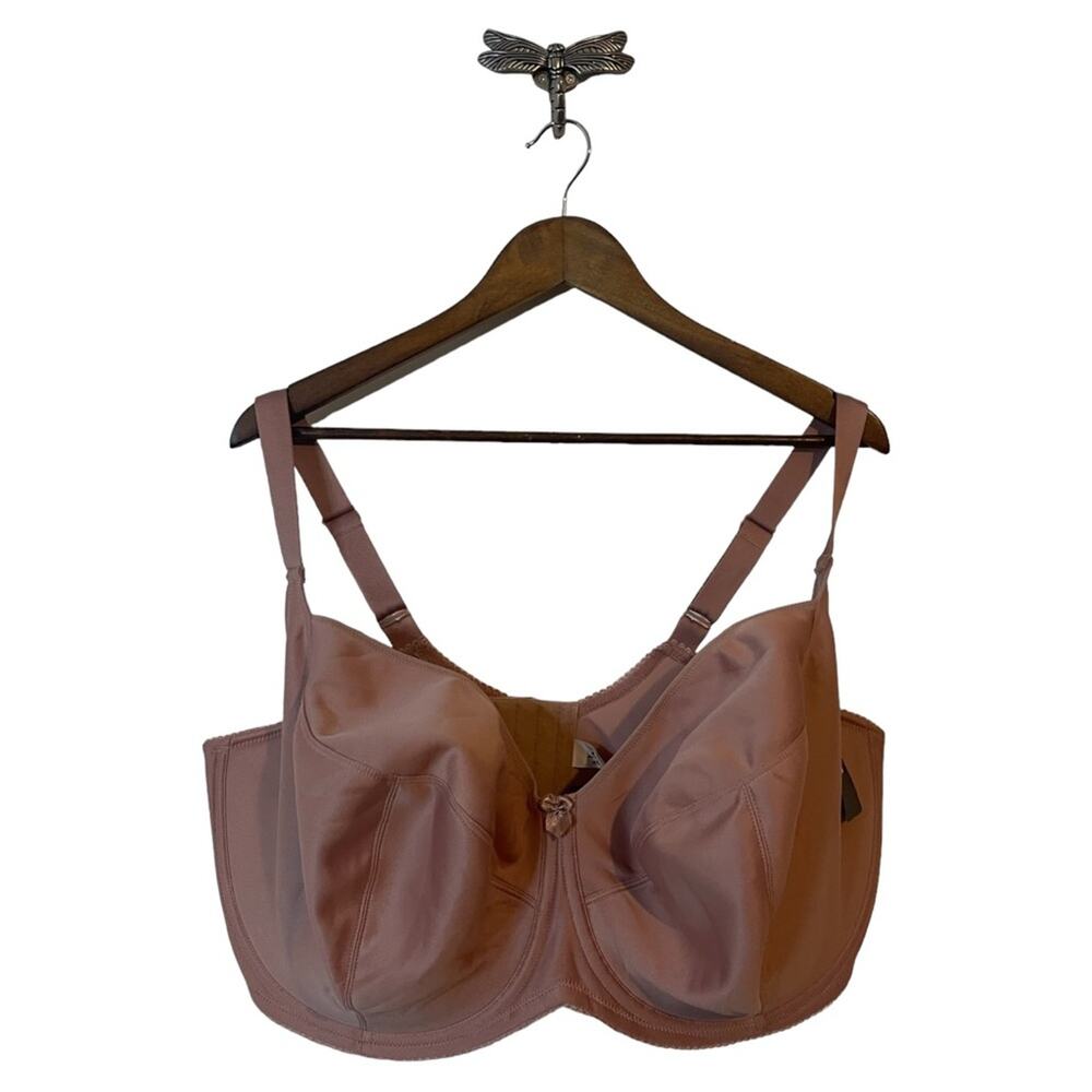 NEW Elila Dusty Rose Balcony Underwire Bra Women's Size 46 I NWT